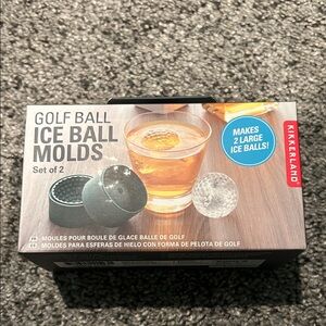 Kikkerland Green Golf Ball Ice Ball Molds - Set of 2